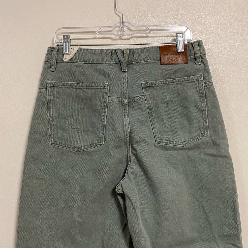 Free People Jeans Women Size 8/29 Green We the free Deep Trance Boyfriend Jeans - Picture 7 of 15